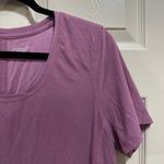 Old Navy Women’s  scoop neck short sleeve active shirt tie back pink size large Photo 1