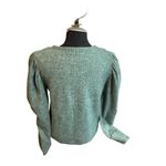 ZARA  Women’s SZ M Crop Balloon Sleeve Green Knit Sweater Top Photo 1