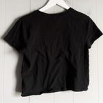 Wild Fable Women's Short Sleeve Slim Fit Cropped T-Shirt Black M Photo 2