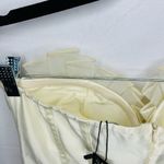 Pretty Little Thing NWT  Corset Jumpsuit Organza Cup Detail Satin Bandeau Cream Photo 8