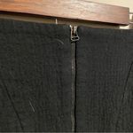 Helmut Lang  Wool Mini Skirt Black Zipper Front- Size 2 Photo 3