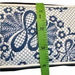 Isabella Fiore  blue embroidered wristlet bag Photo 3