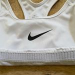 Nike Dri‎ Fit Women’s Sz S White Swoosh Non Padded Athletic Bra Photo 7