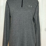 Under Armour Threadborne 1/4 Zip Unisex Top Black/Grey size Small Photo 0