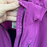 Descente  Women Pink Purple Rhinestone Ski Snowboard Jacket SZ 10 Fur Hood D29631 Photo 3
