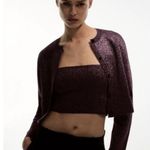 ZARA NWT Shimmery Knit Cardigan Button Front Bloggers Fav Photo 0