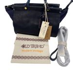Old Trend Out West Handcrafted Leather Satchel Crossbody New Blue Photo 1