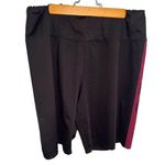 Bebe Sport Bike Shorts Black Pink Stripe Photo 0