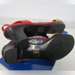 Coach And Four Reamy Red Rainbows Strappy Heel women's size 9M slingbacks in box Photo 4