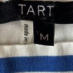 Tart  White Pink Blue Striped Mini Skirt Size Medium Photo 4