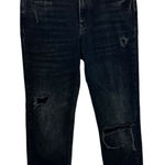 Pilcro Anthropologie  Vintage Straight‎ Distressed Jeans Black 27 Photo 0