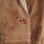 Vintage 1990s Grunge Aesthetic Tan 100% Genuine Leather Sueded Size 10 Photo 9