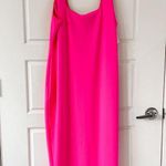 Good American NEW Scuba Tank Maxi Dress Knock Out Pink Photo 0