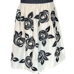 White House | Black Market Blossom Floral Silk Strapless Dress Photo 12