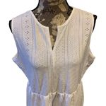 Beachsissi  White Eyelet V Neck Dress size XL Photo 2