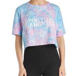 Spiritual Gangster NEW  Tie Dye Graphic Crop Top Photo 0