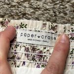 Paper Crane  Women’s Smocked Long Sleeve Floral Boho Crop Top Size Small‎ Photo 3