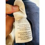 ONIA Dark Blue Navy Wide Leg Air Linen Drawstring Trousers Pants Size XL Photo 13