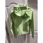Rare Women’s LULULEMON Lime Green Scuba Hooded Full Zip Athletic Jacket Size 4 Photo 7