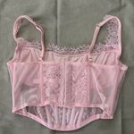 Victoria's Secret  Soft Pink Lace Corset Top Photo 1
