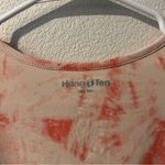 Hang Ten Women's Size L Pink White Tie-Dye Long Sleeve Top UV Protect Zip Pocket Photo 5