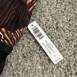 Soma  SWIM Plunge Bikini Top in Lovina Beach Palm M Black Brown Sz. Small NWT Photo 11