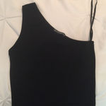 Brandy Melville  Black one shoulder tank top Photo 0