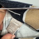 Chico's Travelers Collection Leaf Print Cropped Pants Black Tan White Size 2.5R Photo 4