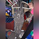 American Eagle Black and Cream Striped Halter Dress Photo 1