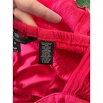 Mlle Gabrielle  Jumpsuit Womens Size 3X Red V Neck Sleeveless Casual Button Front Photo 3