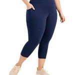 Ideology New Womens Plus Stretch High Rise Leggings Blue 2X Photo 0