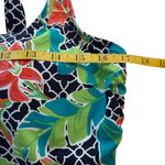 Lands' End Women's Square Neck Underwire Tankini Top Navy Floral 12DD Swim Beach Blue Size 12 Photo 7