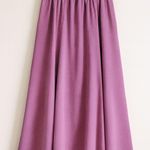Y2K Vintage Reversible sz M Womens Polkadot Floral High Waist ALine Maxi Skirt Purple Size M Photo 0