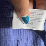 Three Dots  Periwinkle Cotton Gauze Top XS Women Photo 3