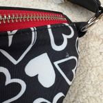 Brighton NWT Endless Love Belt Bag Fanny Pack Black White Hears Adjustable Photo 5
