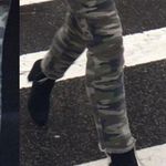 Carmar X LF Camo Camouflage Cropped Raw Frayed Hem Denim Jeans Green Size 28 Photo 2