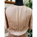 Gabby Skye Strut & Bolt Women Solid Polyester V-Neck Sleeveless Ruffle Knee Length Dress S Photo 8