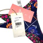 Maaji NWT Micro Mini Reversible Floral and Navy Bikini Bottom LARGE Photo 9