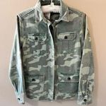 Miss Selfridge NWOT Camo Jacket Womens 2 Shacket Shirt Top Green Camouflage NEW Photo 0