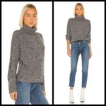 Sanctuary ππ Cozy Roll Neck Marled Knit Sweater Heather Black Small S NW Photo 7