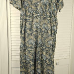 Sundance  Womens Gray Paisley Daybreak Wide Leg‎ Jumpsuit Medium Photo 0