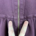 XCVI  Sweatshirt Jacket Womens Medium Wine‎ Full Zip Up Pleated Cotton Pockets M Photo 7