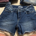 Maurice's  Medium Blue Frayed Jean Shorts Photo 0