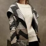 Anthropologie Field Flower Chevron Print Wool Blend Belted Cardigan Coat SP Photo 0