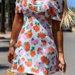 ZARA NWT  puff sleeve floral polka dot mini dress Photo 0