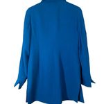 Nina McLemore Blue Button Front Jacket 100% Wool Women Sz 0 Photo 7