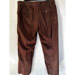 Style & Co Women’s Brown Cropped Pants Size 14 Stretch Button Hem Pocket Detail Photo 3
