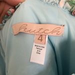 Hutch Anthropologie  Ruched Satin Tropical Beach Wide Leg Jumpsuit Size 4 Photo 7