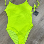 Zaful  Lime highlighter green/yellow  Textured Swimsuit Photo 0