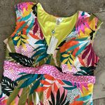 Bleu Rod Beattie Bleu | Rod Beattie Wild At Heart Cap Sleeve Mio One-Piece Swimsuit Size 22W, NWT Photo 7